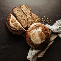Kürbis Sauerteig Brot